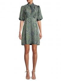 Kate Spade New York - Flair Flora Devore Mini Dress at Saks Fifth Avenue